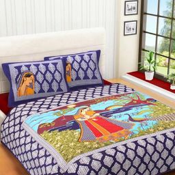 E Elma Unisex Blue Bedsheets-image-91