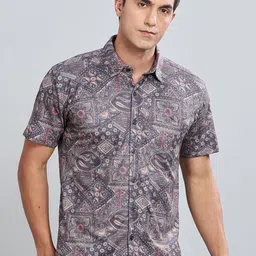 BULLMER Men Standard Opaque Printed Casual Shirt-picture-27