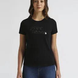 Pepe Jeans Women Typography Printed Round Neck Pure Cotton T-shirt-picture-27