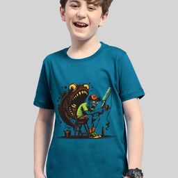 AUSK Boys Printed Extended Sleeves Applique T-shirt-image-66