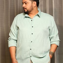 Instafab Plus Size Self Design Comfort Casual Shirt-picture-35