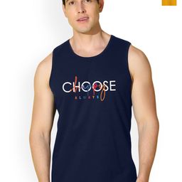 SLOWLORIS Pack of 2 Printed Combed Cotton Vest VSL26 CMB(CHS NAVY)(ADV MUSTARD)-image-83