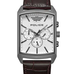 Police Men Leather Bracelet Style Straps Analogue Watch NTPLPEWJF2204802W-43