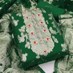 DIVASTRI Printed Organza Unstitched Dress Material-image-41
