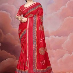 STAVA CREATION Ethnic Motifs Zari Silk Cotton Mysore Silk Saree-image-34