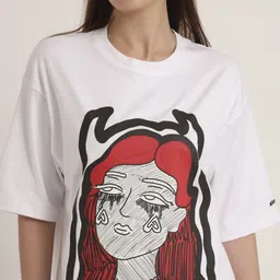 abnorml. Unisex Typography Printed Extended Sleeves T-shirt image 3