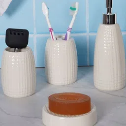 aarvi decor studio Aarvi Decor Set of 4 Bathroom Accessories-picture-16