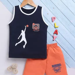 Toonyport Boys Printed Short Sleeves Pure Cotton T-shirt With Shorts-picture-14