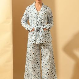 PRETTY LOVING THING Lapel Collar Long Sleeve Night Suit-image-73