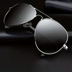 SPADEACES Men Grey Lens & Silver-Toned Aviator Sunglasses with-picture-31