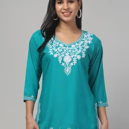 Trend Level Women Floral Embroidered Kurti-picture-33