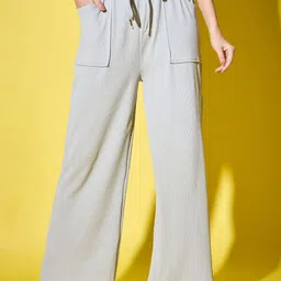 DIMPY GARMENTS Women Relaxed High-Rise Cargos Trousers-image-85