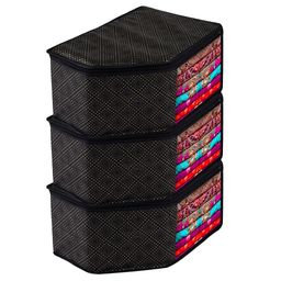Kuber Industries Black 3 PiecesRegular Multi-Utility Organisers-27