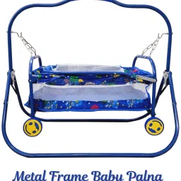 Baby Cradle with Swing & Mosquito Net – Portable Infant Bassinet with 4 Wheels-19