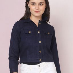 BUY NEW TREND Women Lightweight Denim Jacket-image-42
