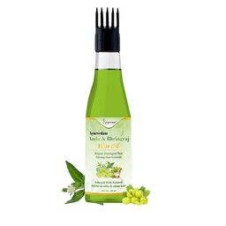 KEYOZA Ayurvedam Amla & Bhingraj Hair Oil For Silky And Shiny Hair - 100 ml-image-92