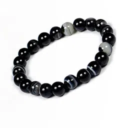 Divine souvenirs Unisex Artificial Beaded Elasticated Bracelet-45