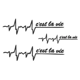 VOORKOMS Cest La vie Heart Beat Temporary Tattoo Sticker-picture-17