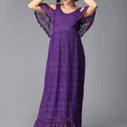 The Mom Store Women Maternity Cotton Maxi Dress-image-33