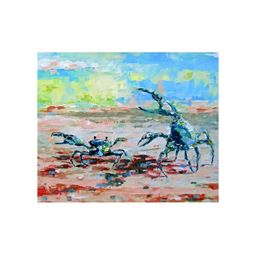Inephos Blue & Yellow Crabs Printed Canvas Wall Art-picture-36