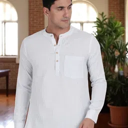 THE SOUL PATROL Men Striped Daily Cotton Straight Kurta-picture-30