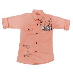 BAESD Boys Classic Fit Typography Printed Spread Collar Cotton Casual Shirt-image-93