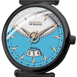 DOUBLERUN Unisex Dial & Textured Straps Analogue Multi Function Watch H05N22060 image 4