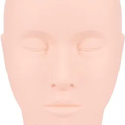 Rubber Training Head Cosmetology Mannequin Doll Face Head For Makeup Practice Hair Extension-image-38