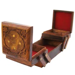 Vrinban International Handmade Wooden Jewellery Box for Women-picture-3