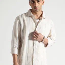 Code 61 Men Standard Slim Fit Multi Stripes Opaque Striped Casual Shirt-image-17