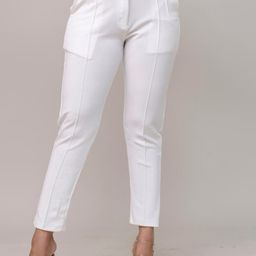 MIRAYYA Women Slim Fit Cigarette Trousers-image-24