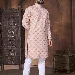 ATOXIC Men Pink Kurtas-image-94