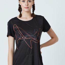 PERF Women Graphic Printed Round Neck Cotton T-shirt-57