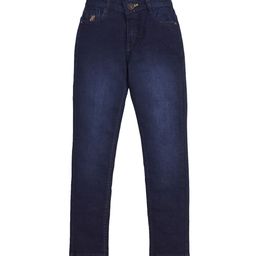 Knit N Knot Girls Slim Fit Mid-Rise Light Fade Stretchable Cotton Jeans-image-24