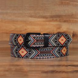 Celtic Printed Leather Belt-image-44