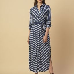 Chemistry Striped Shirt Maxi Dress-picture-48