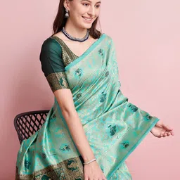 DIVASTRI Woven Design Zari Banarasi Saree-picture-52