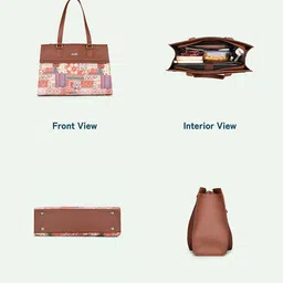 ZOUK Women Printed Structured Shoulder Bag image 2