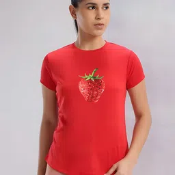 SZN Women Printed Regular Fit Sports T-shirt-image-63