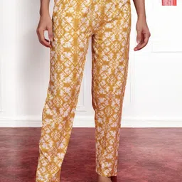 Kryptic Pack Of 2 Pure Cotton Printed Mid-Rise LoungePants-image-30