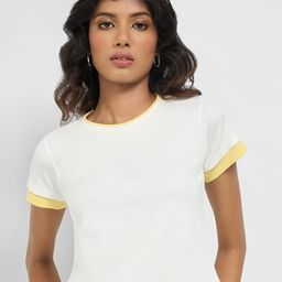 SF JEANS by Pantaloons Women Round Neck Cotton Top-image-93
