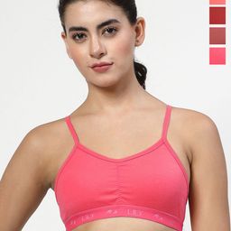 LILY Pack Of 4 Women Full Coverage Workout Bra Stropsyliad-picture-31