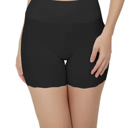 Bella Voste Pack of 2 High-Rise  Icy-Silk Sports BriefsPT-1627-Black-Black-M-image-128