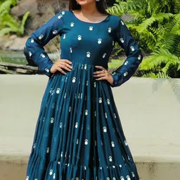 FoxDX Embroidered Gown Maxi Dress-image-65