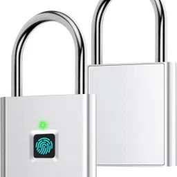 SEVENSPACE Smart Fingerprint Padlock, Ultra Light One Touch Open Lock with USB Charging Smart Door Lock-34