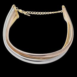 VIARI ACCESSORIES Gold-Plated Stainless Steel Layered Chain-image-42