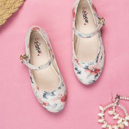 toothless Girls Printed White Ballerinas-image-86