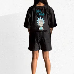 TheBTclub Unisex Oversized Printed T-Shirt With Shorts Co-Ords-image-76