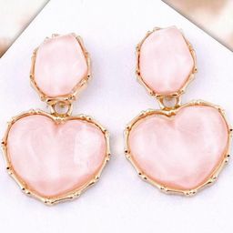 Estailo fashion Heart Shaped Drop Earrings-image-37