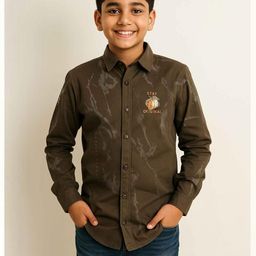 Lagorii Boys Abstract Printed Long Sleeves Cotton Shirt-image-42